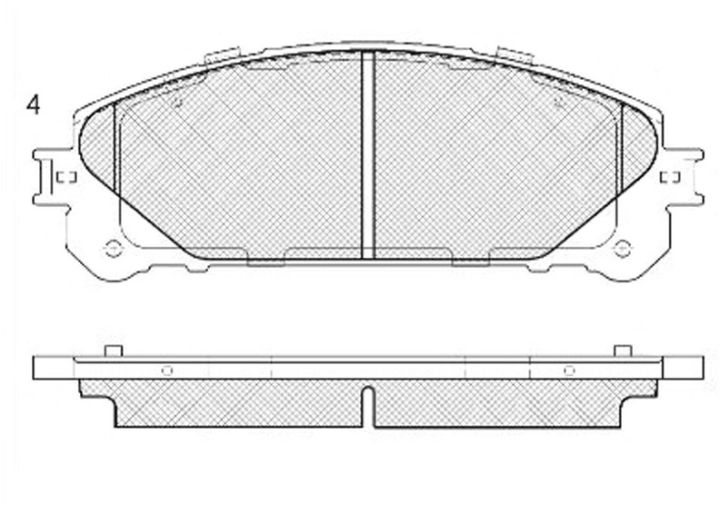 Тормозные колодки BP21845* SB NAGAMOCHI  Тормозные колодки BP21845* SB NAGAMOCHI